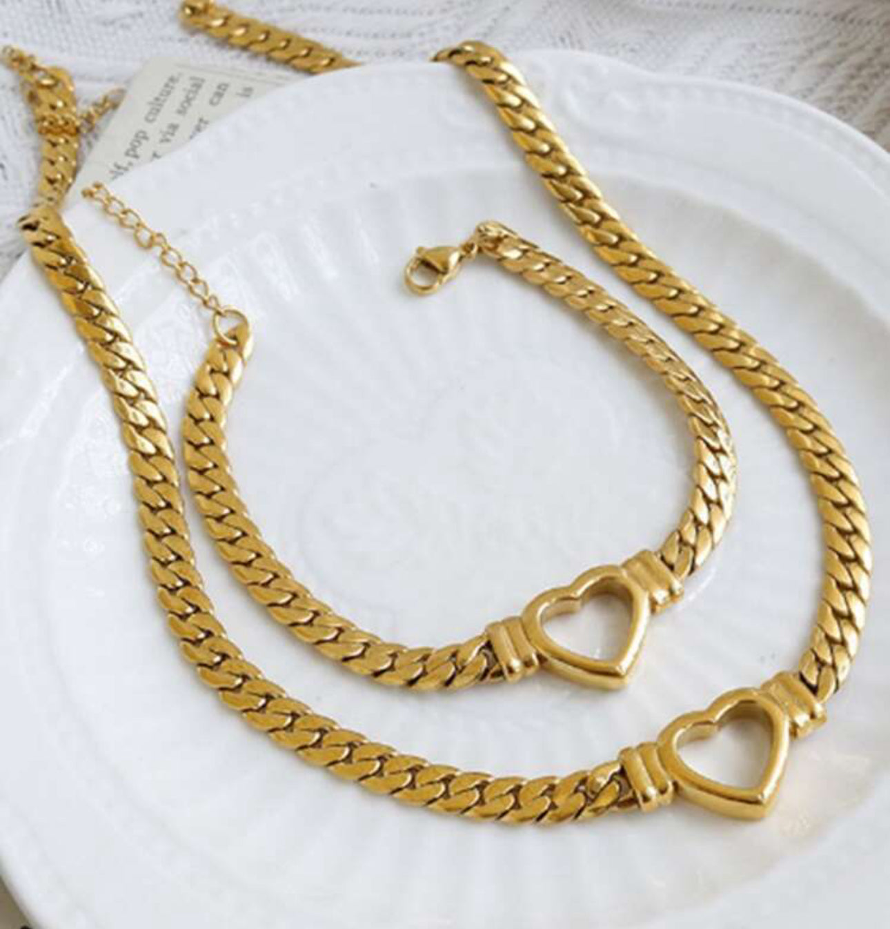 2pc 18k Gold Set