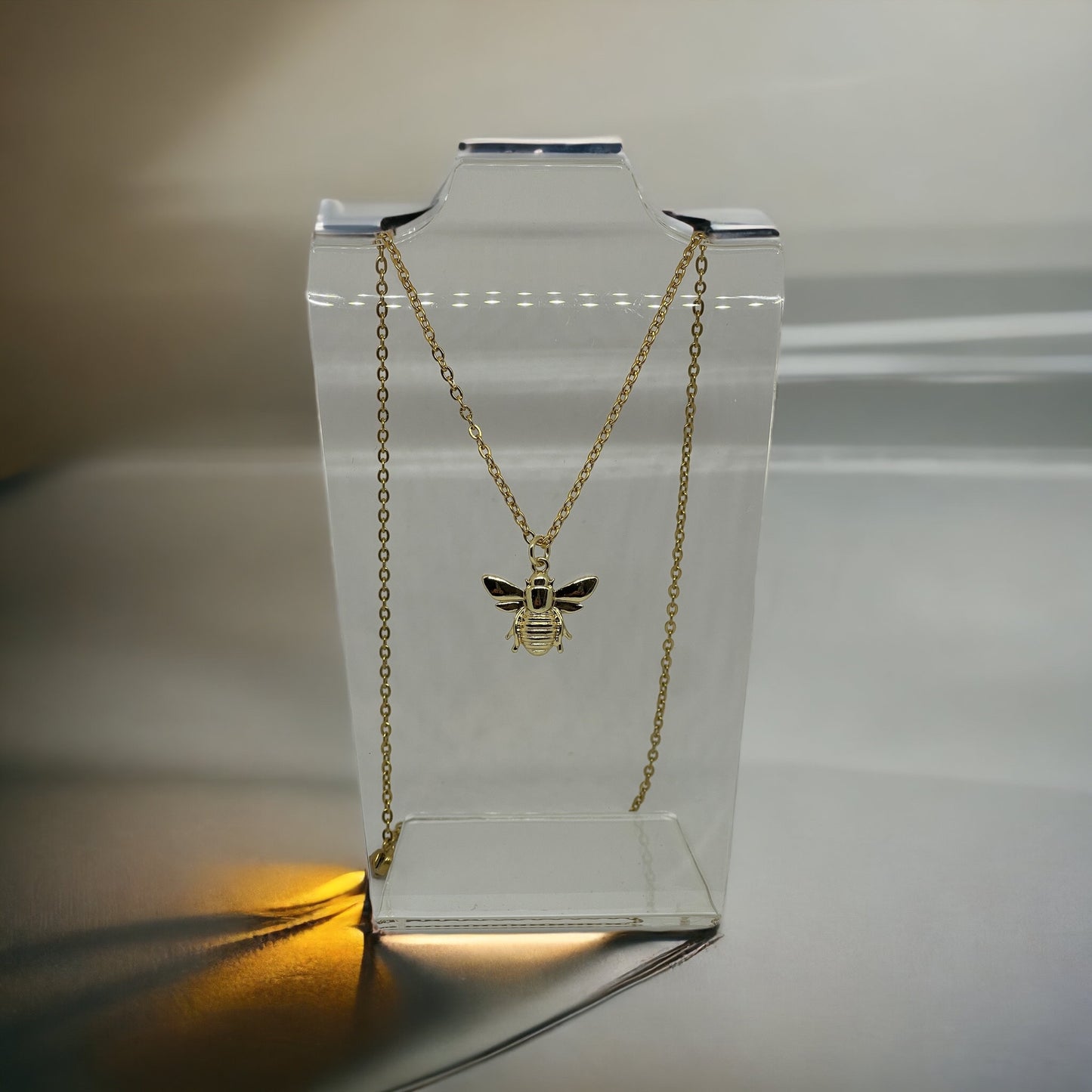 Bee Silver & Gold Neckless