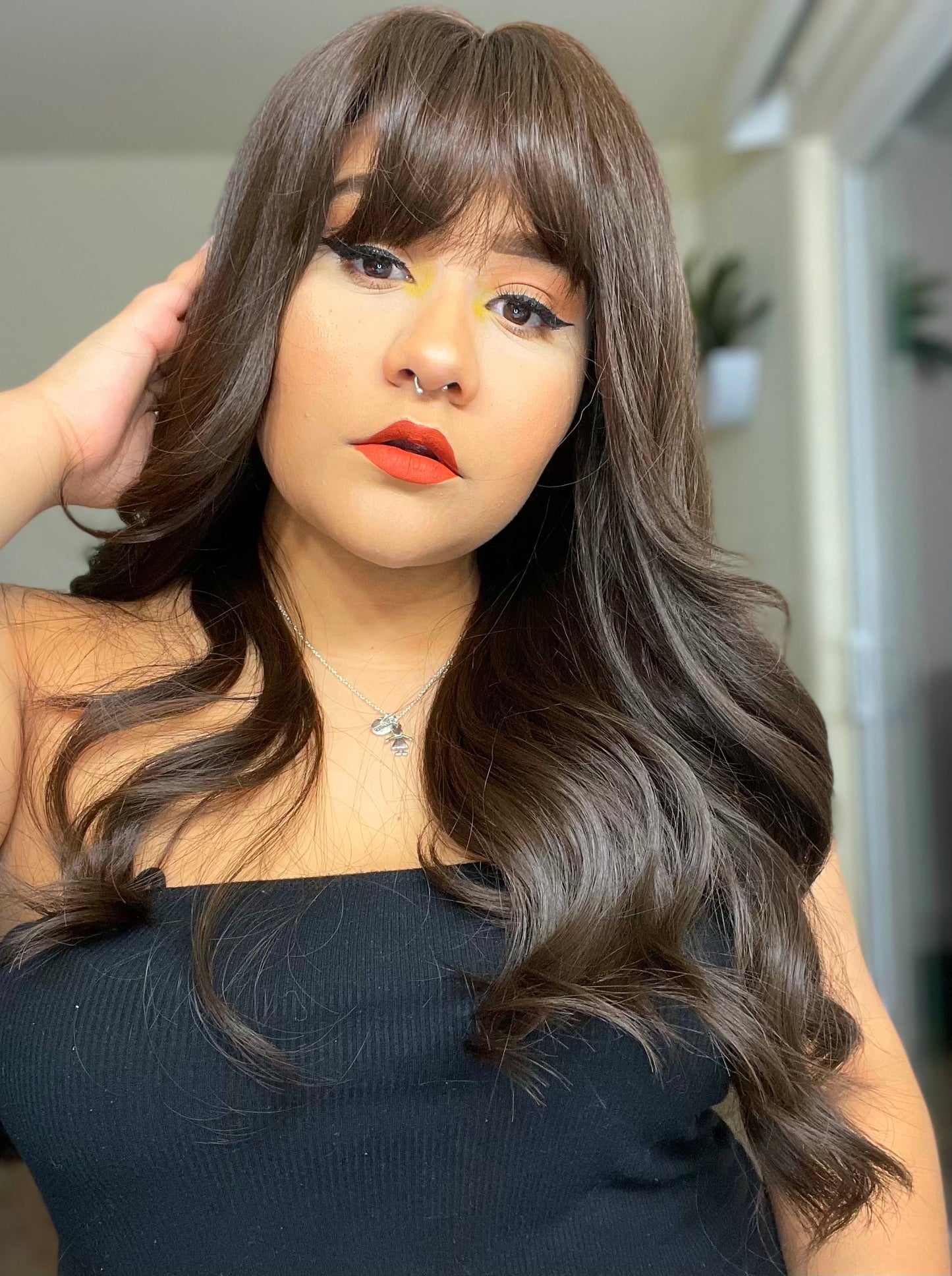 Daisy Long Brown Wig