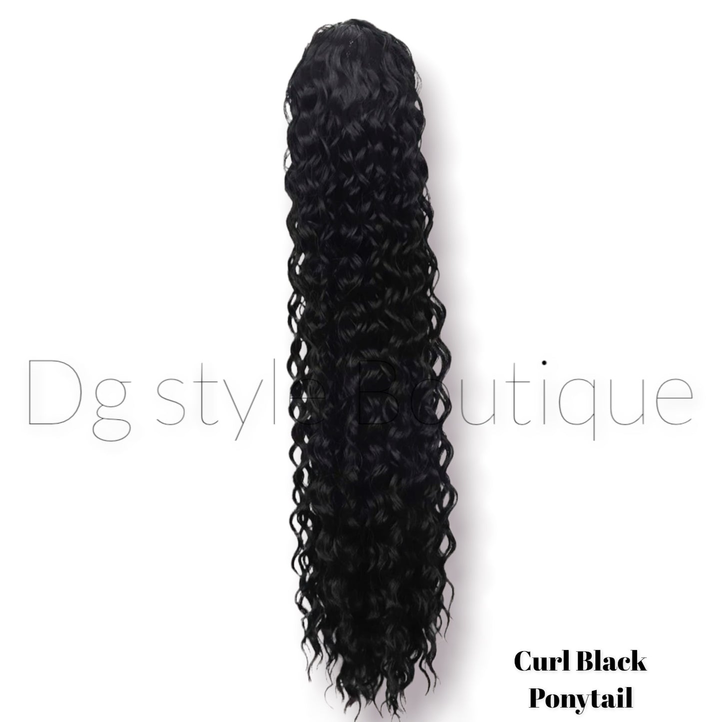Curly Black Ponytail