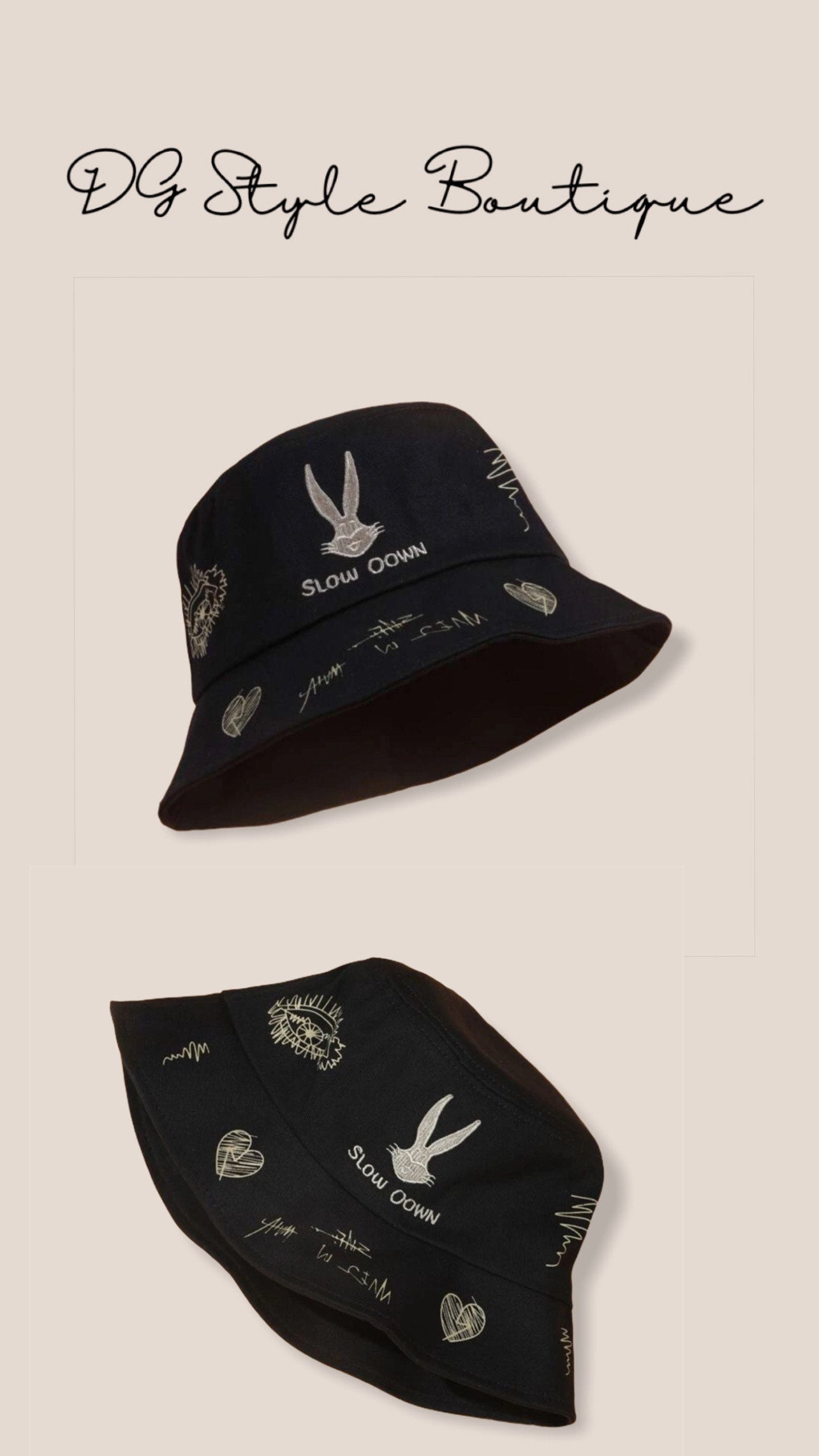 Bunny Hat Black