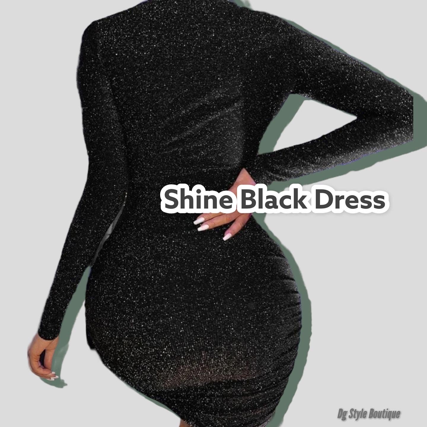 Shine Black Dress
