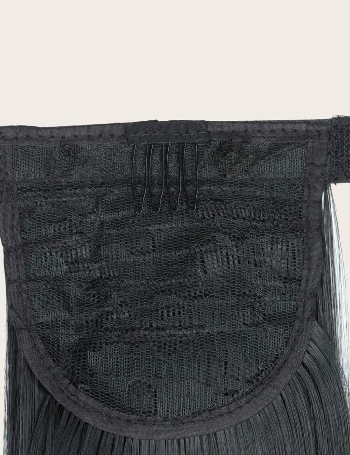 Straight Black Ponytail