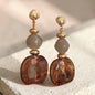 BRWN STN Earrings