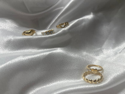 5pcs Gold Rings