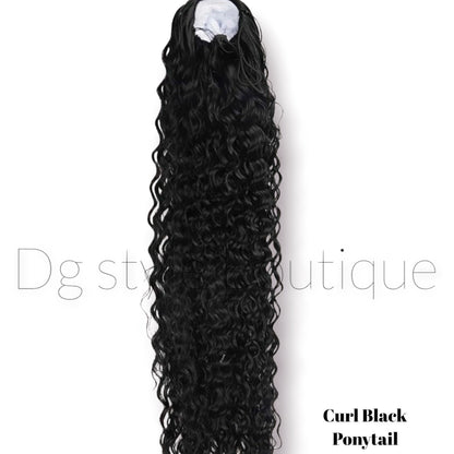 Curly Black Ponytail