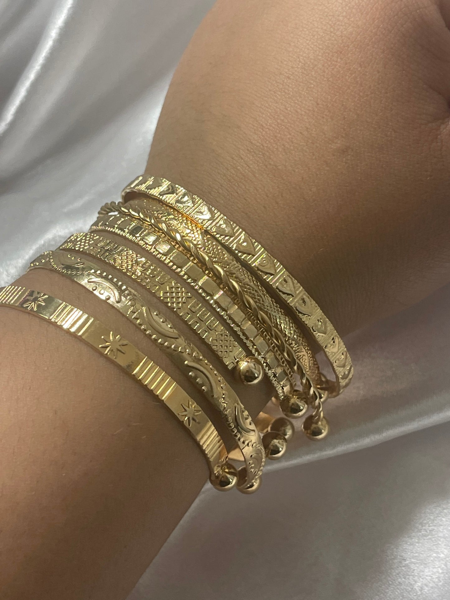 6pcs Bracelets Gold